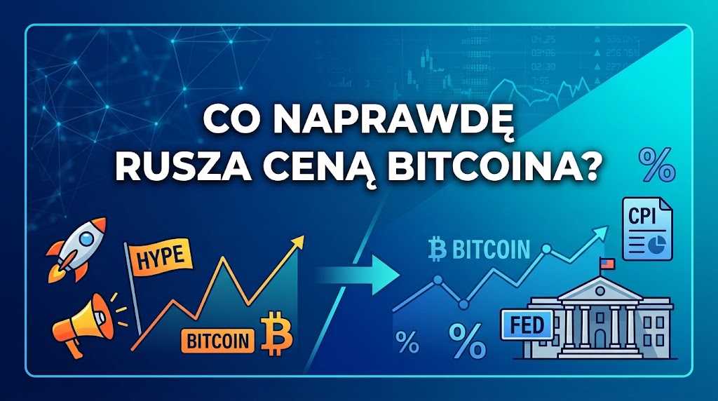 Co naprawdę rusza ceną Bitcoina? Od hype’u do Fed